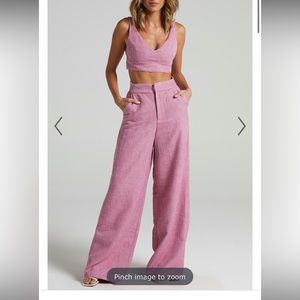 ADELAIDE TWO PIECE WIDE LEG SET IN PINK